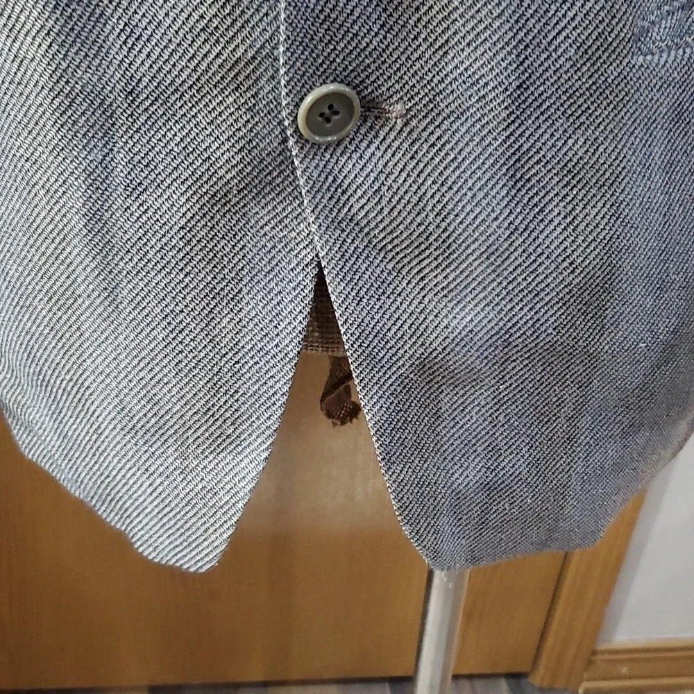 Yves Saint Laurent grey striped blazer suit jacket